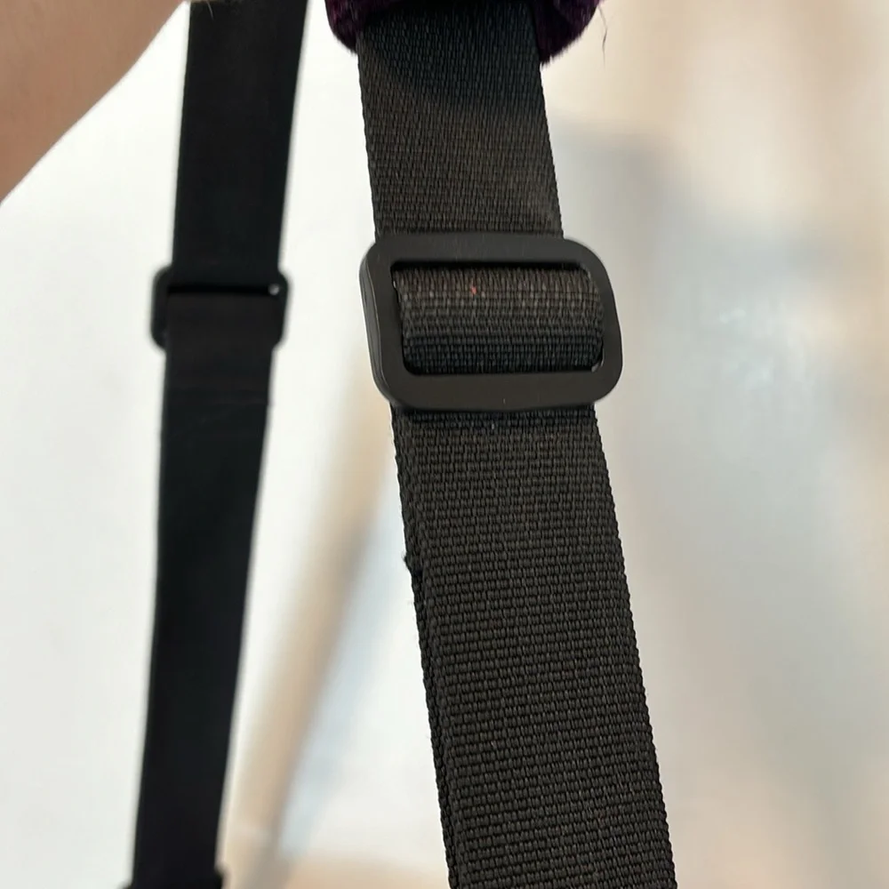 Cute Black Purple Messenger/Computer Bag Large
